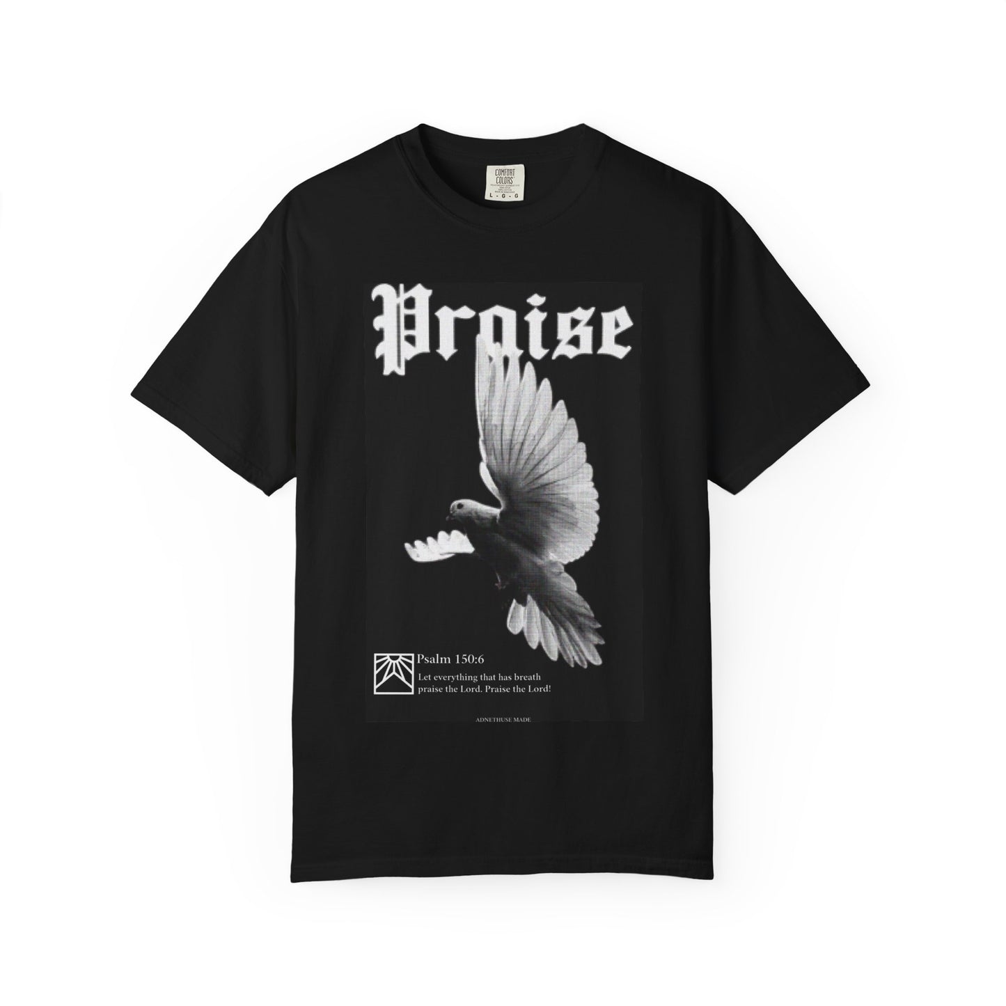 Praise Unisex Garment-Dyed T-shirt, Graphic Tee, Casual Wear, Gift for Music Lovers, Spiritual Apparel, Statement Shirt
