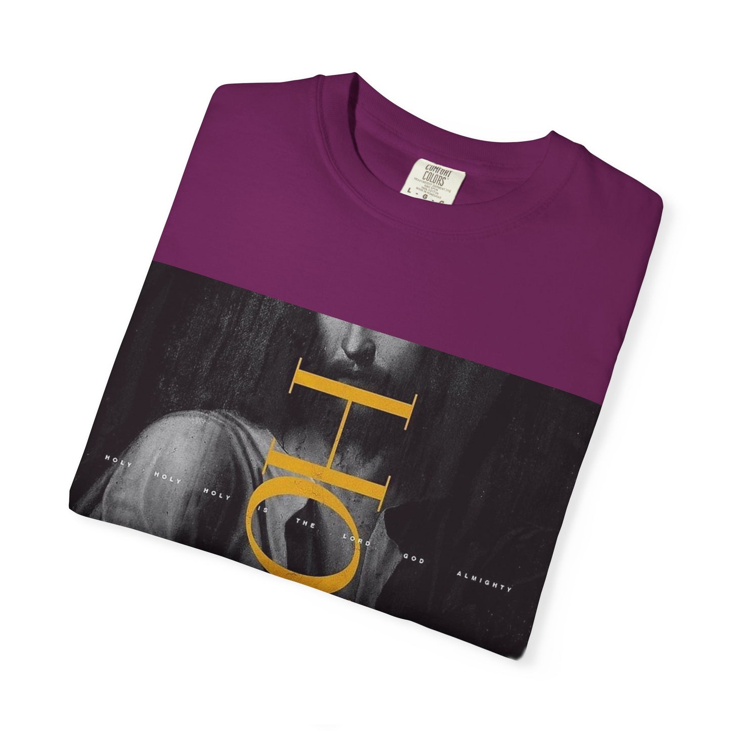 Holy Unisex Garment-Dyed T-Shirt, Casual Tee, Faith-Based Apparel, Spiritual Gift for Believers, Everyday Wear