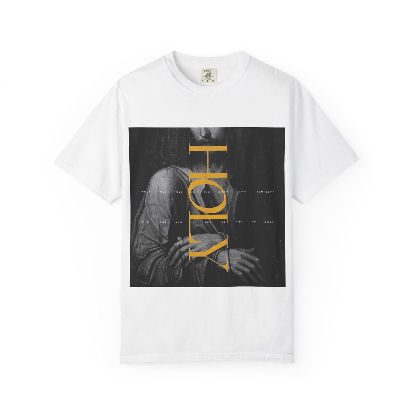 Holy Unisex Garment-Dyed T-Shirt, Casual Tee, Faith-Based Apparel, Spiritual Gift for Believers, Everyday Wear