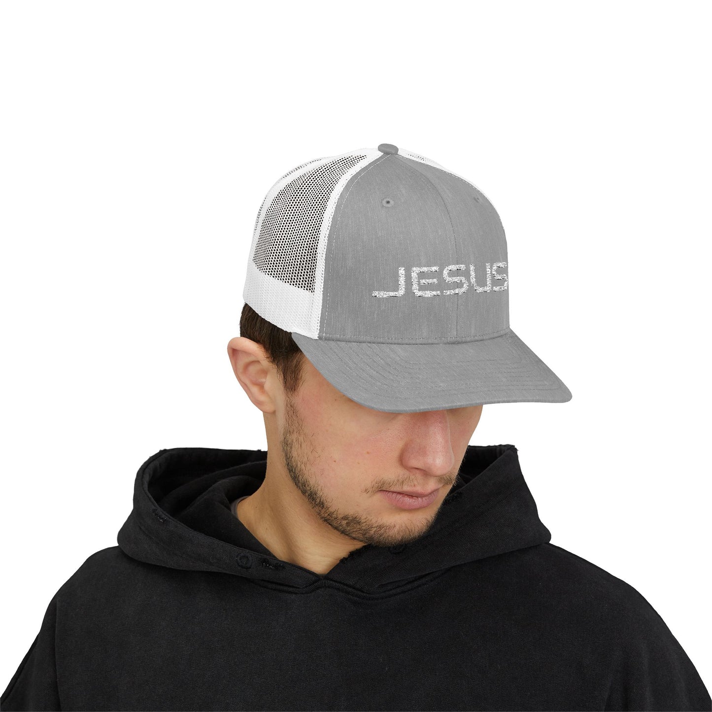 Faith-Inspired Snapback Trucker Cap, Jesus Cap, Christian Headwear, Casual Style, Perfect Gift for Believers, Everyday Wear