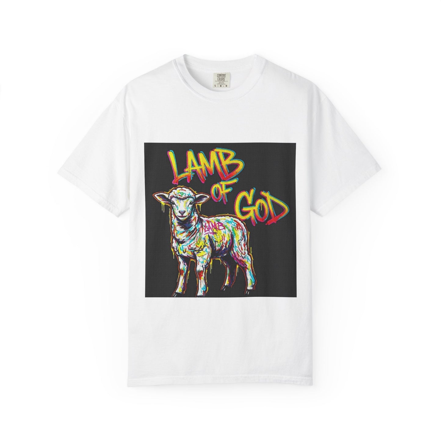 Lamb Of God Vibrant Graphic Tee | Perfect for Concerts | Unisex T-Shirt with 'Lamb of God' Design
