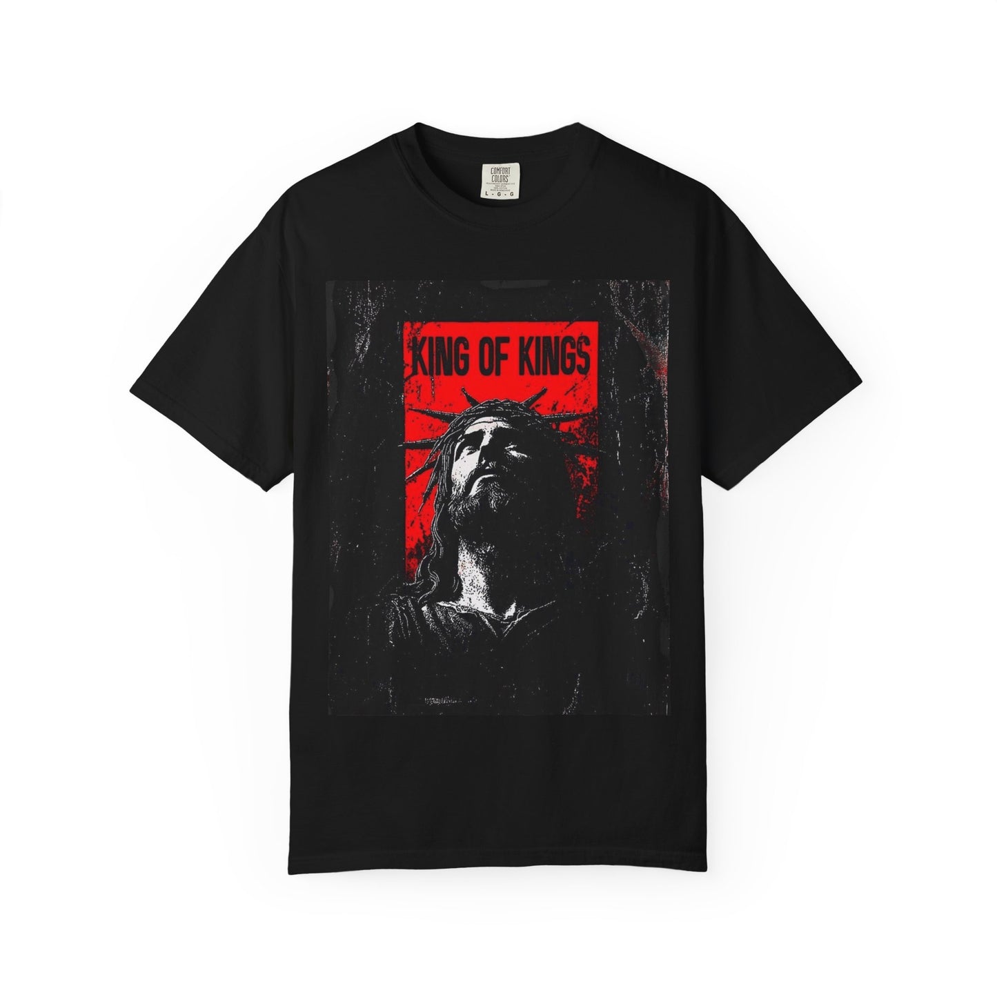 King of Kings Jesus Unisex Garment-Dyed T-shirt | Christian Apparel, Faith-Based Gift, Religious Tee, Inspirational Clothing, Casual Wear
