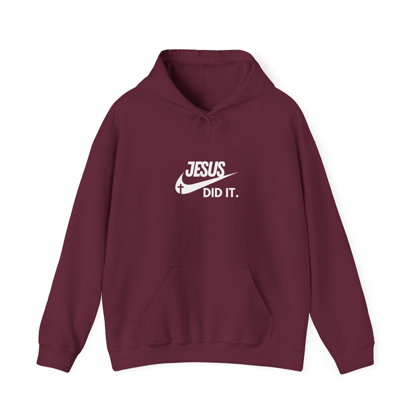 Nike Inspired Swoosh Jesus Did It Unisex Hoodie - Faithful Comfort in Style, Perfect for Church, Gifts, Casual Wear Men's and Women's