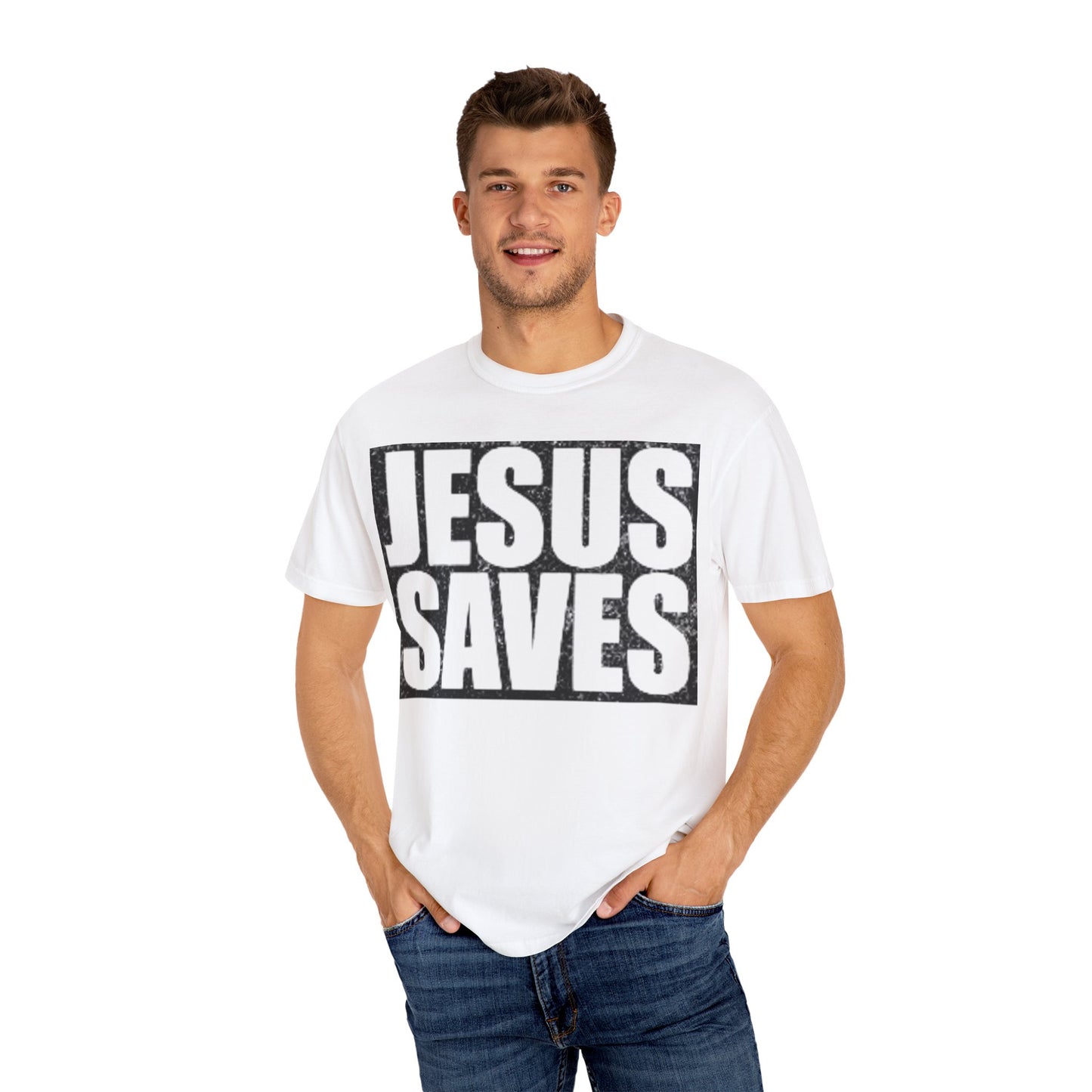 Jesus Saves Bro Unisex T-Shirt | Jesus Saves Graphic Tee | Casual Wear, Gifts for Believers, Everyday Comfort, Spiritual Apparel