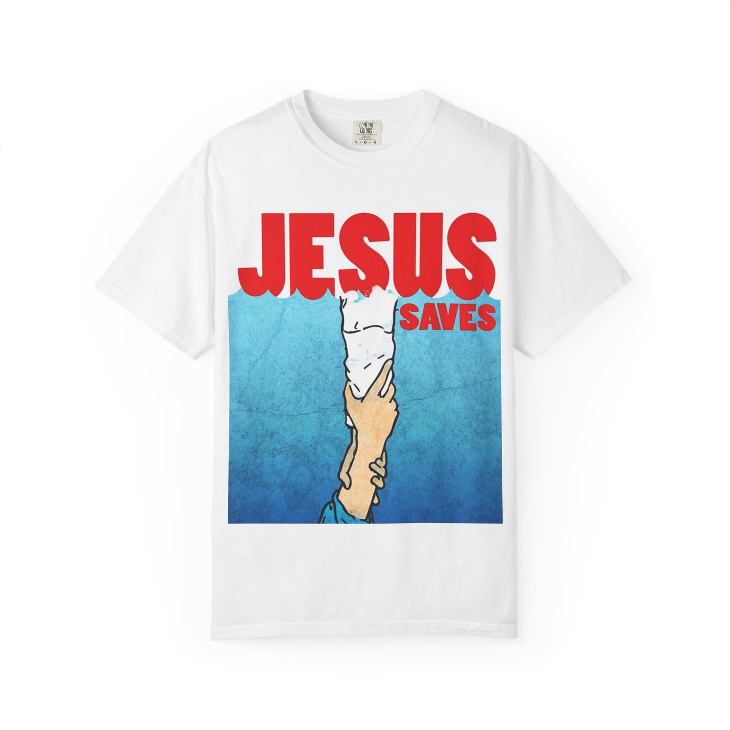 Jesus Saves T-Shirt | Faith-based Apparel, Graphic Tee, Christian Gift, Casual Wear, Inspirational Shirt