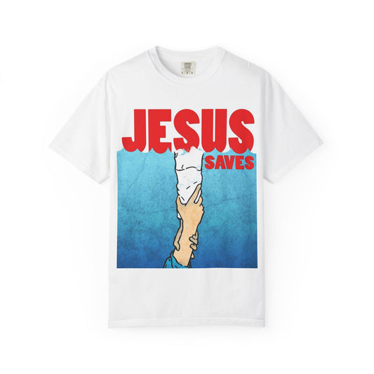 Jesus Saves T-Shirt | Faith-based Apparel, Graphic Tee, Christian Gift, Casual Wear, Inspirational Shirt