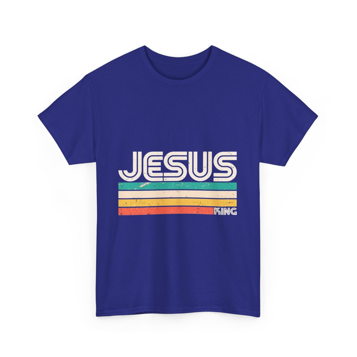 Retro Jesus Unisex Heavy Cotton Tee, Faith T-Shirt, Christian Apparel, Casual Wear, Vintage Style Shirt