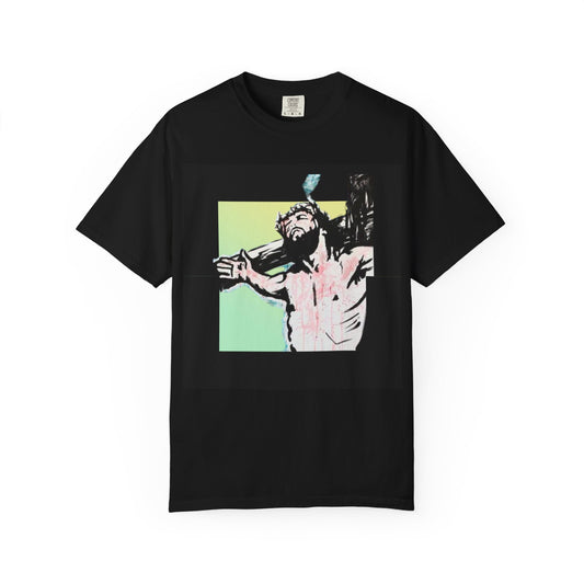 Artistic Jesus Unisex T-shirt | Religious Casual Wear, Graphic Tee, Spiritual Gift, Comfortable Everyday Shirt, Unique Fashion Statement