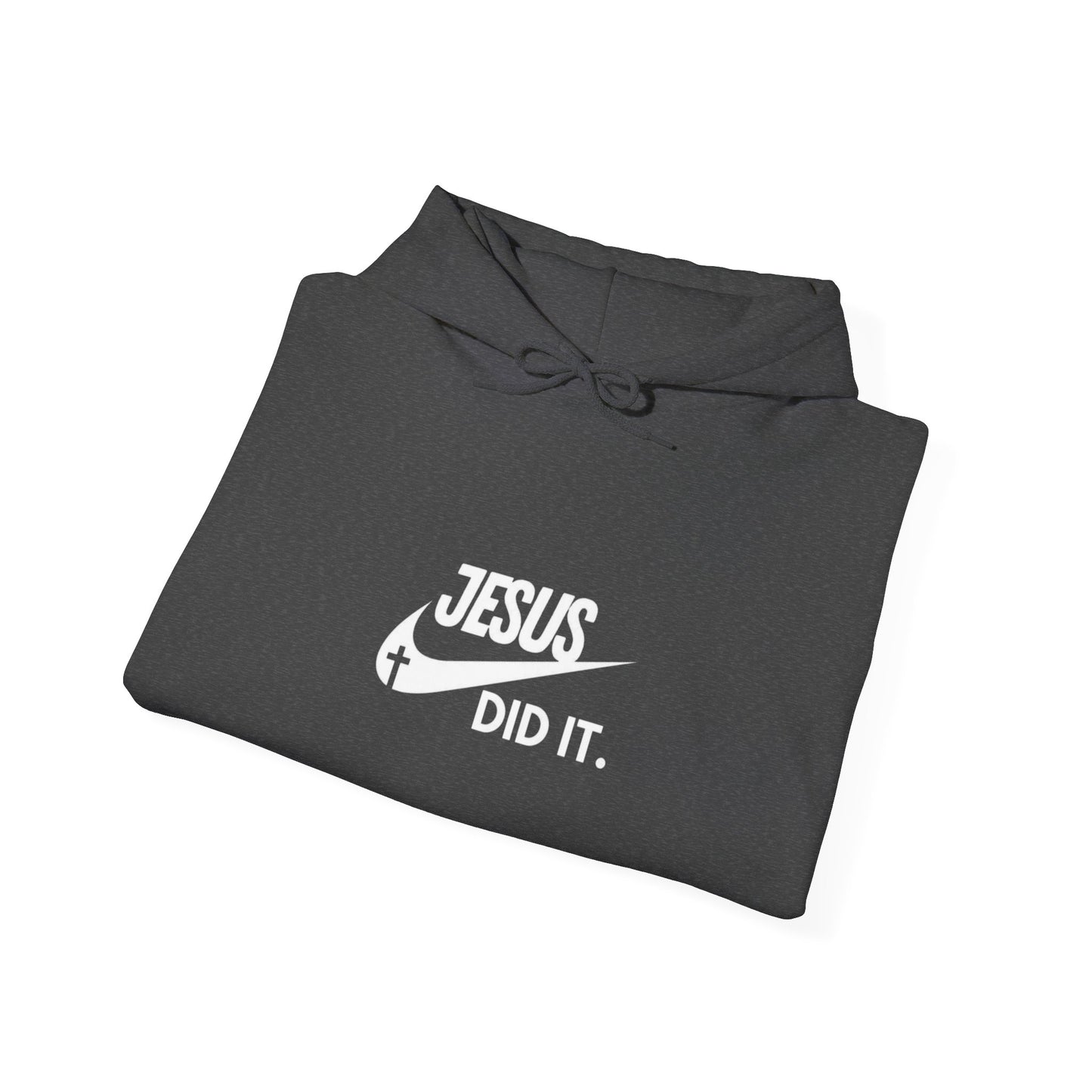 Nike Inspired Swoosh Jesus Did It Unisex Hoodie - Faithful Comfort in Style, Perfect for Church, Gifts, Casual Wear Men's and Women's