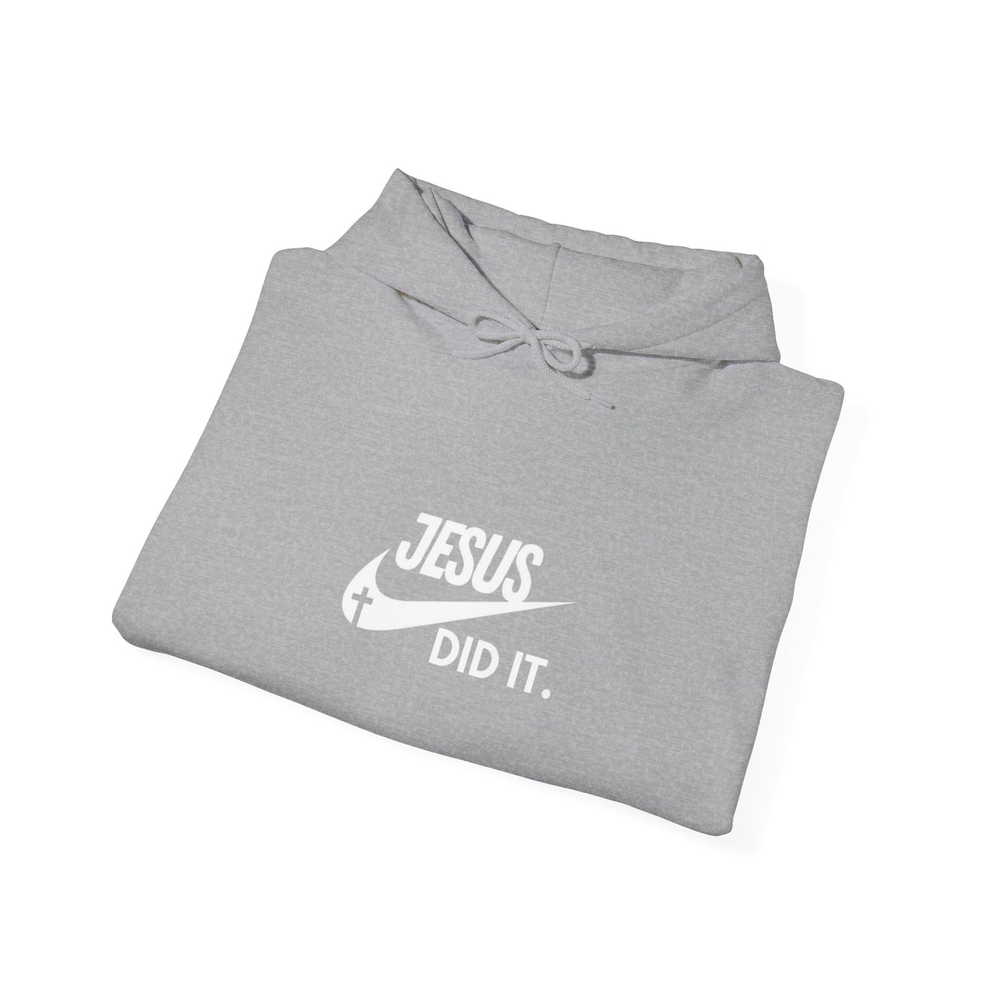 Nike Inspired Swoosh Jesus Did It Unisex Hoodie - Faithful Comfort in Style, Perfect for Church, Gifts, Casual Wear Men's and Women's