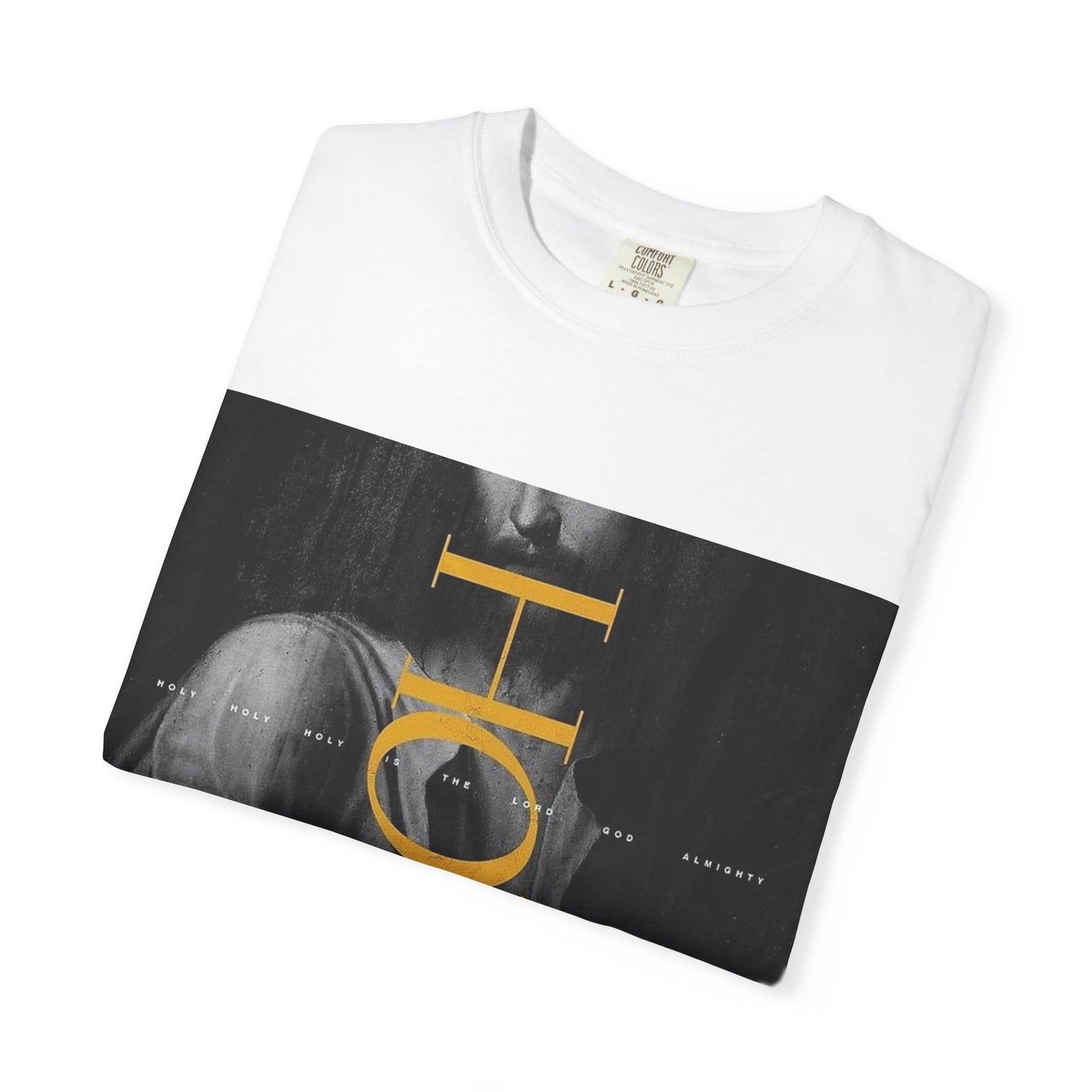 Holy Unisex Garment-Dyed T-Shirt, Casual Tee, Faith-Based Apparel, Spiritual Gift for Believers, Everyday Wear