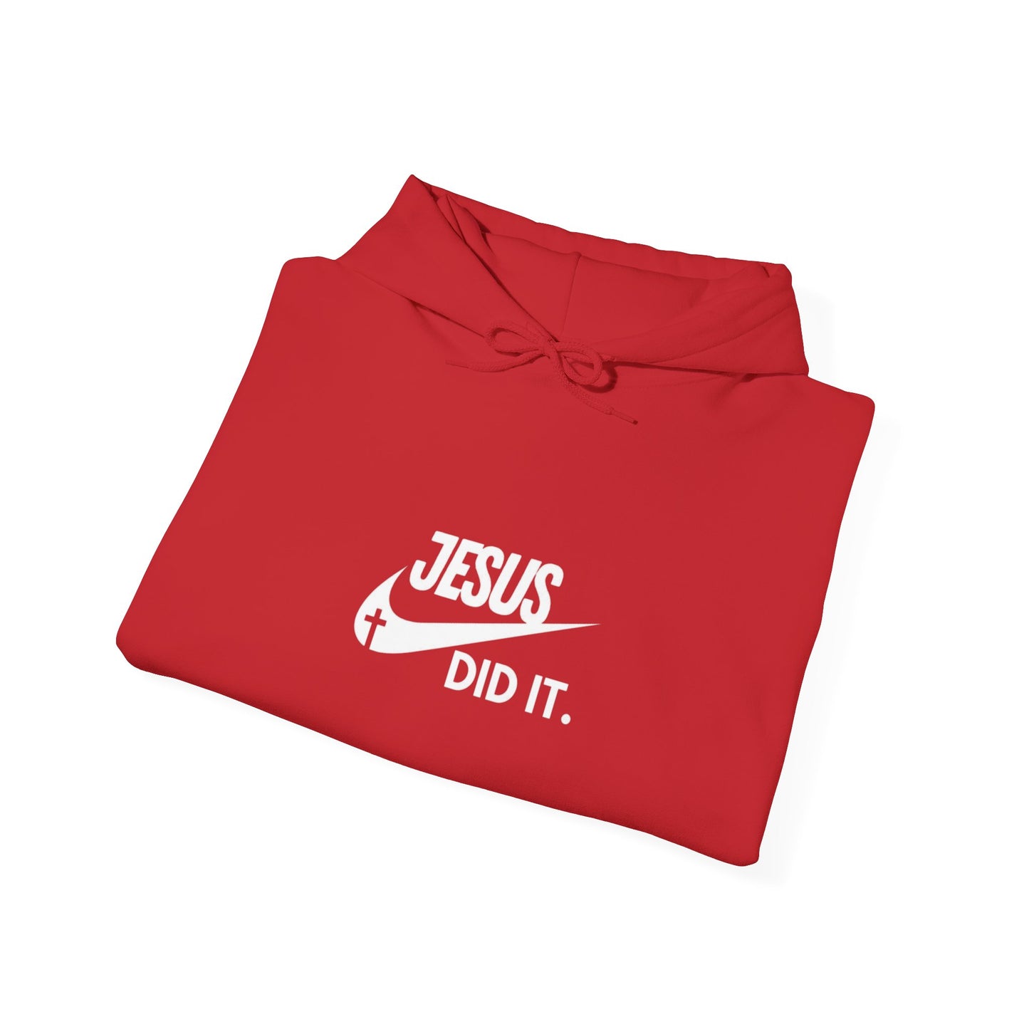 Nike Inspired Swoosh Jesus Did It Unisex Hoodie - Faithful Comfort in Style, Perfect for Church, Gifts, Casual Wear Men's and Women's