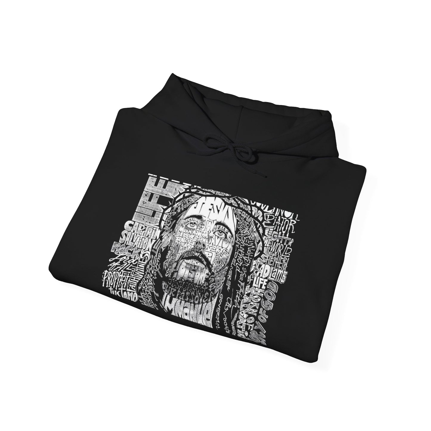 Chic Artistic Unisex Hoodie, Cozy Streetwear, Graphic Sweatshirt Gift, Trendy Layering Piece, Motivational Apparel