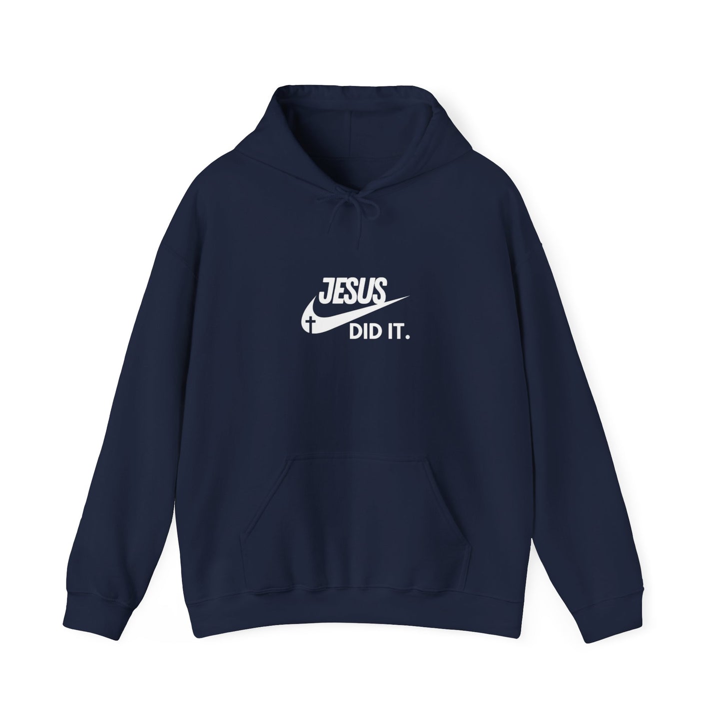 Nike Inspired Swoosh Jesus Did It Unisex Hoodie - Faithful Comfort in Style, Perfect for Church, Gifts, Casual Wear Men's and Women's
