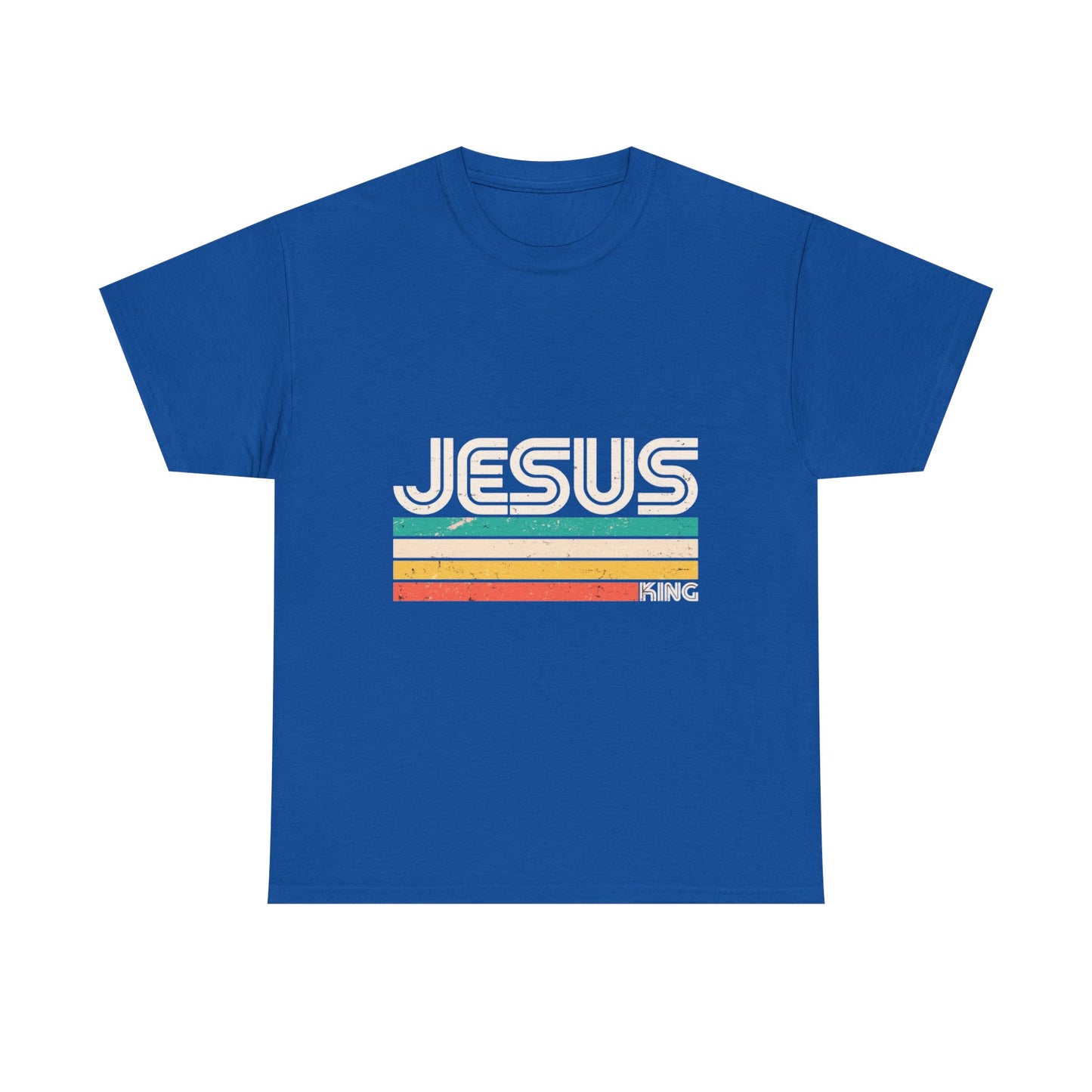 Retro Jesus Unisex Heavy Cotton Tee, Faith T-Shirt, Christian Apparel, Casual Wear, Vintage Style Shirt
