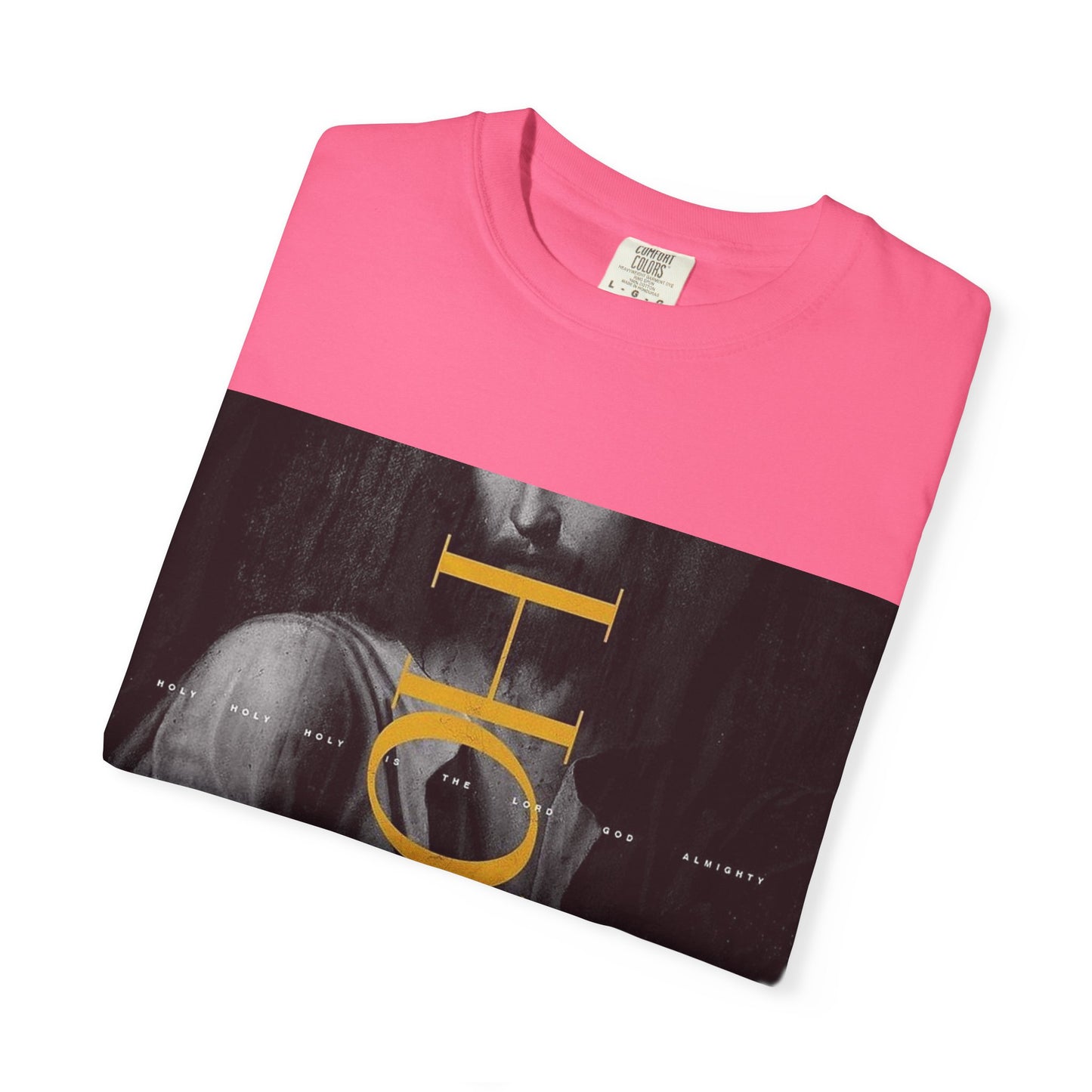 Holy Unisex Garment-Dyed T-Shirt, Casual Tee, Faith-Based Apparel, Spiritual Gift for Believers, Everyday Wear