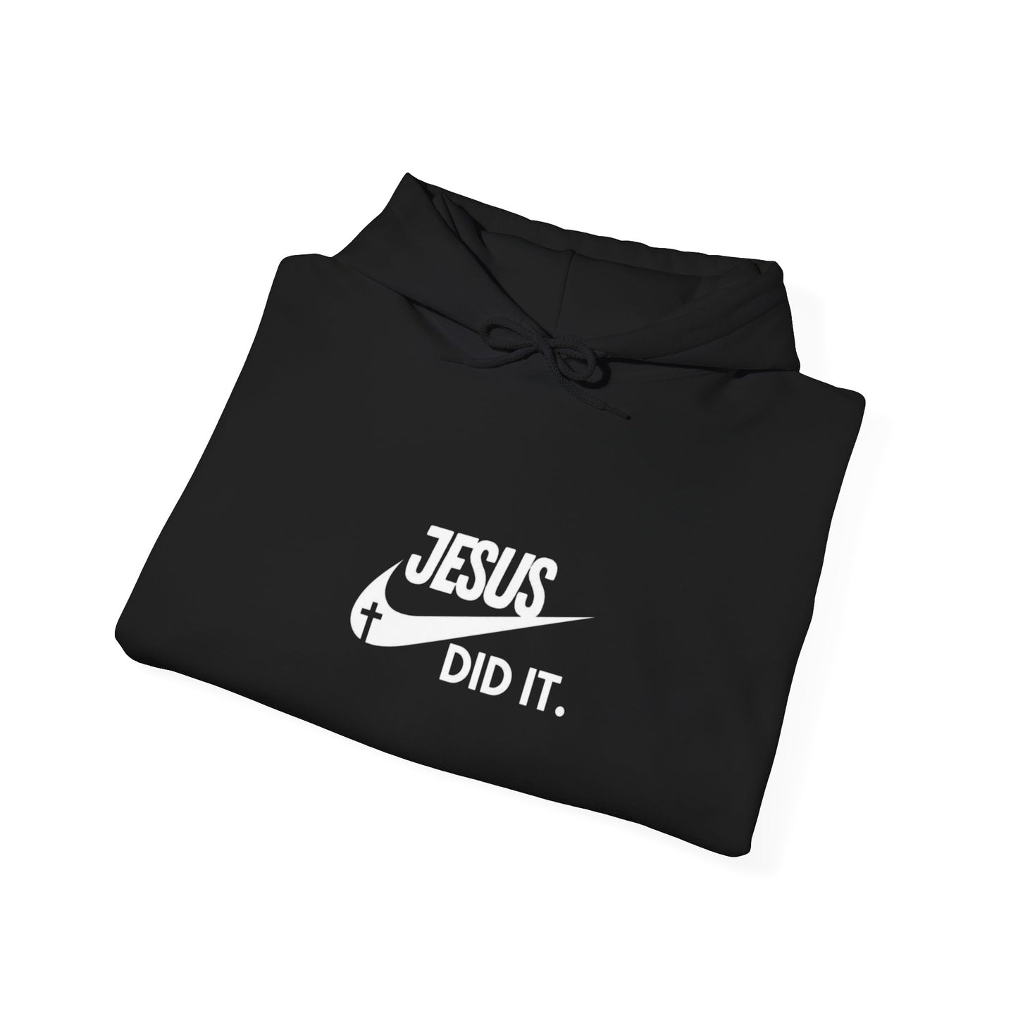 Nike Inspired Swoosh Jesus Did It Unisex Hoodie - Faithful Comfort in Style, Perfect for Church, Gifts, Casual Wear Men's and Women's