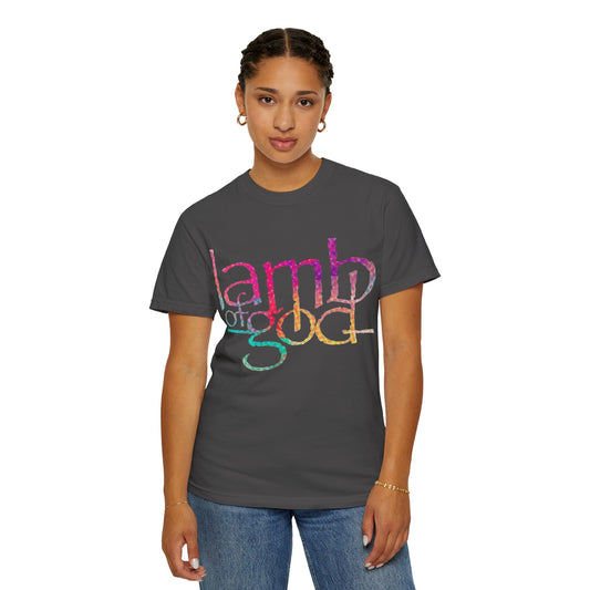 Lamb of God Garment-Dyed T-Shirt, Faith-based Tee, Unisex Apparel