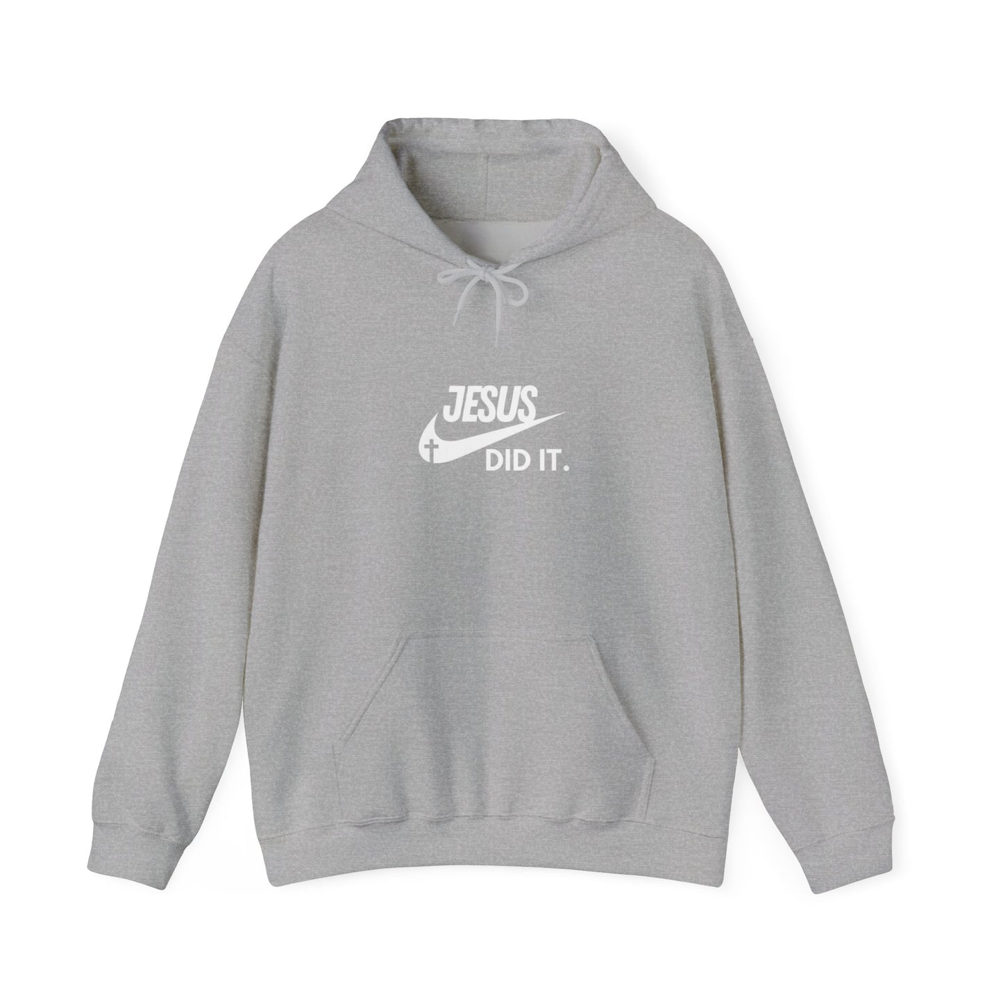 Nike Inspired Swoosh Jesus Did It Unisex Hoodie - Faithful Comfort in Style, Perfect for Church, Gifts, Casual Wear Men's and Women's