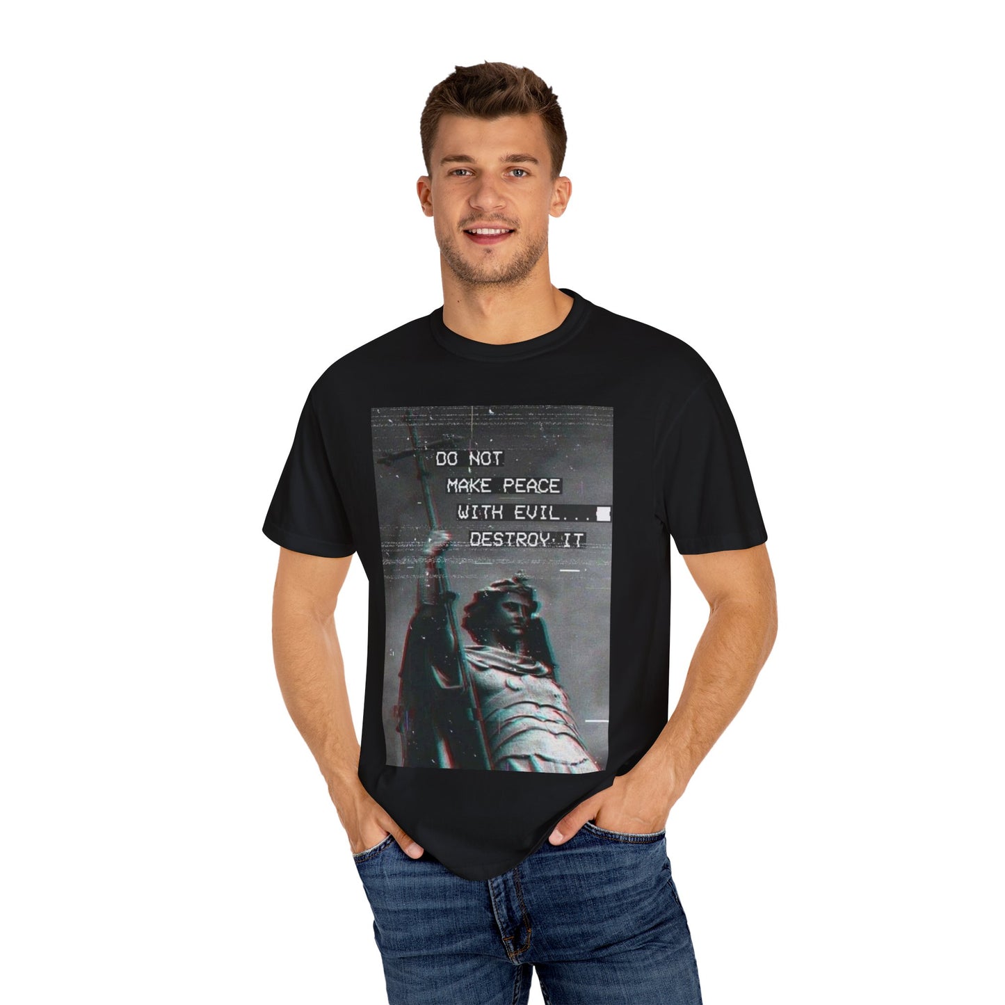 Inspirational Graphic Tee with a Bold Message, Distressed Style Unisex T-shirt, Casual Streetwear, Unique Gift for Rebels, Motivational Wear