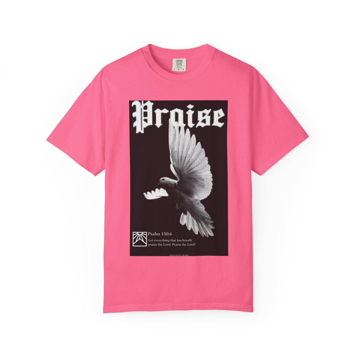 Praise Unisex Garment-Dyed T-shirt, Graphic Tee, Casual Wear, Gift for Music Lovers, Spiritual Apparel, Statement Shirt