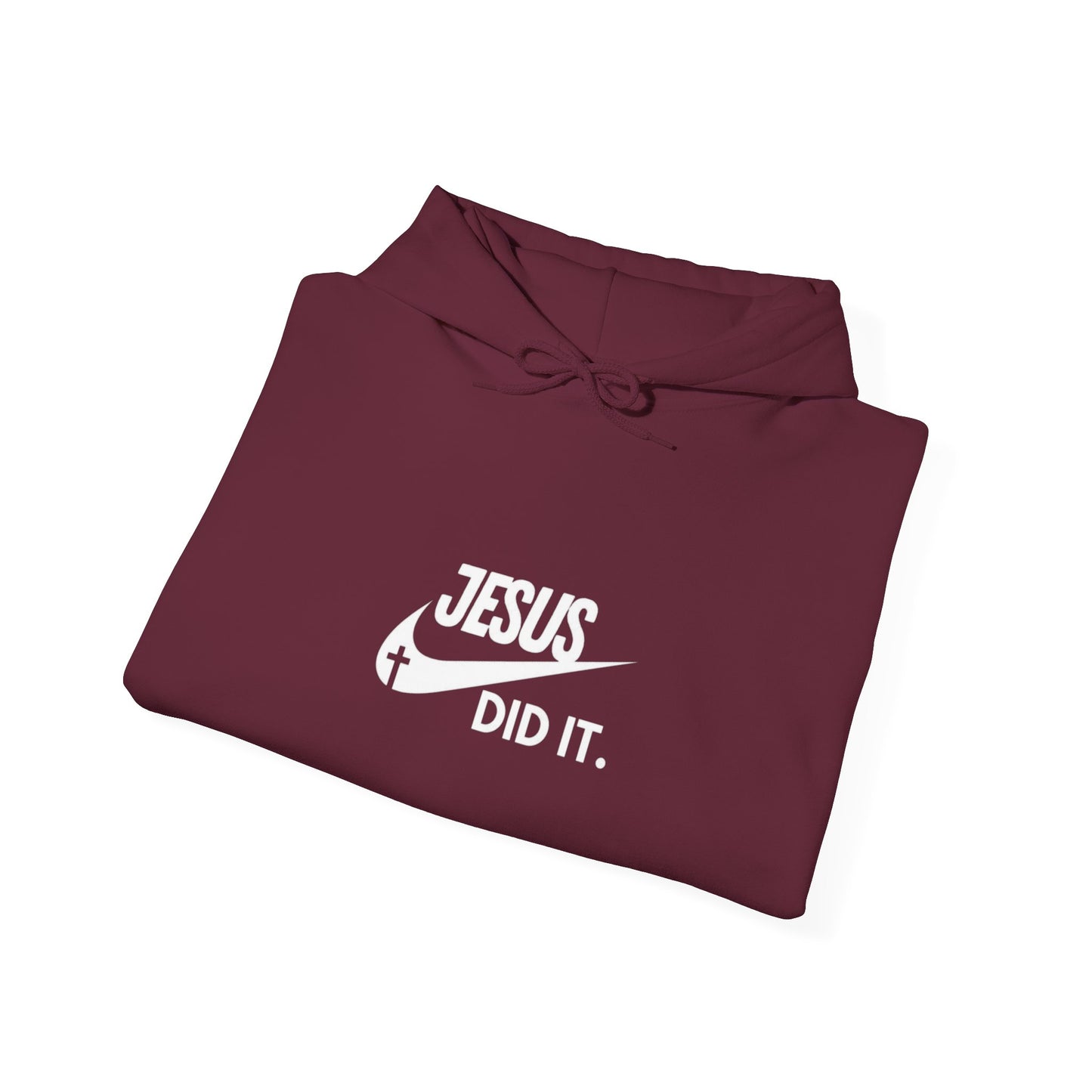 Nike Inspired Swoosh Jesus Did It Unisex Hoodie - Faithful Comfort in Style, Perfect for Church, Gifts, Casual Wear Men's and Women's