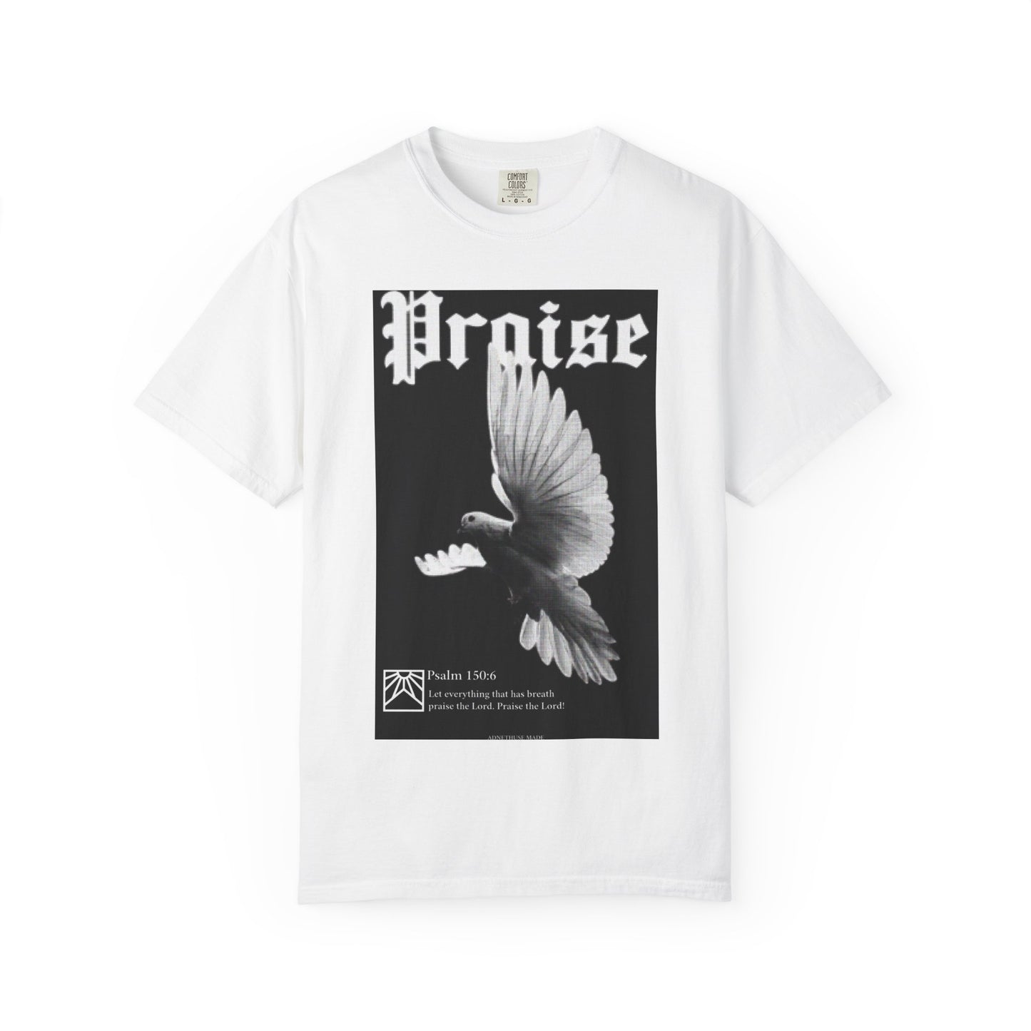 Praise Unisex Garment-Dyed T-shirt, Graphic Tee, Casual Wear, Gift for Music Lovers, Spiritual Apparel, Statement Shirt