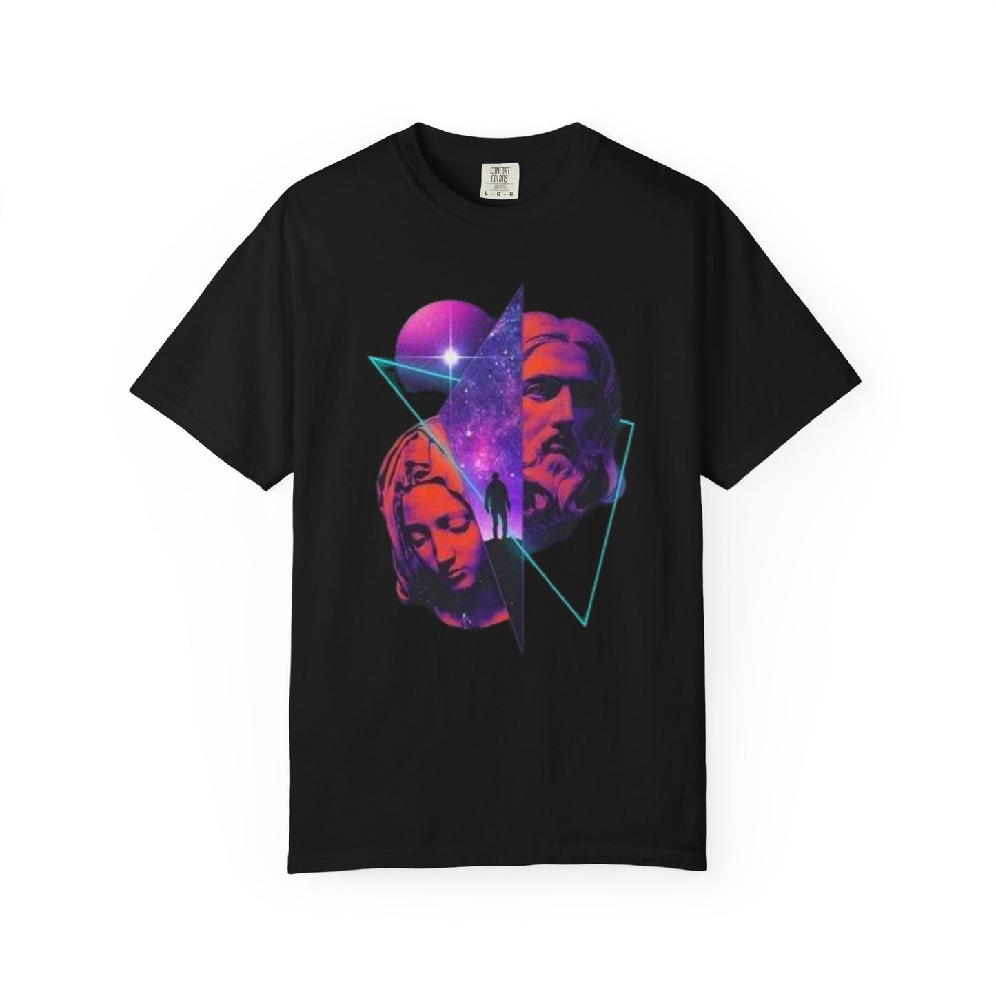 Cosmic Jesus  Vibes Graphic T-Shirt, Vintage Style Tee, Unisex Apparel, Summer Fashion, Festival Wear, Retro Aesthetic