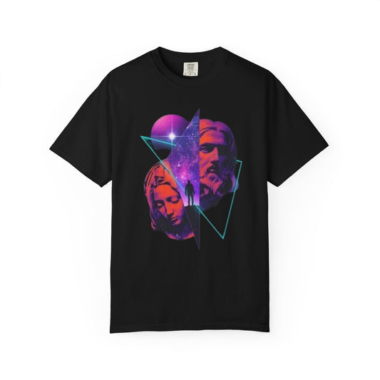 Cosmic Jesus  Vibes Graphic T-Shirt, Vintage Style Tee, Unisex Apparel, Summer Fashion, Festival Wear, Retro Aesthetic
